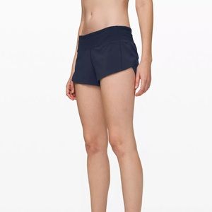 LULULEMON Speed Up Shorts 2.5” Navy Size 6